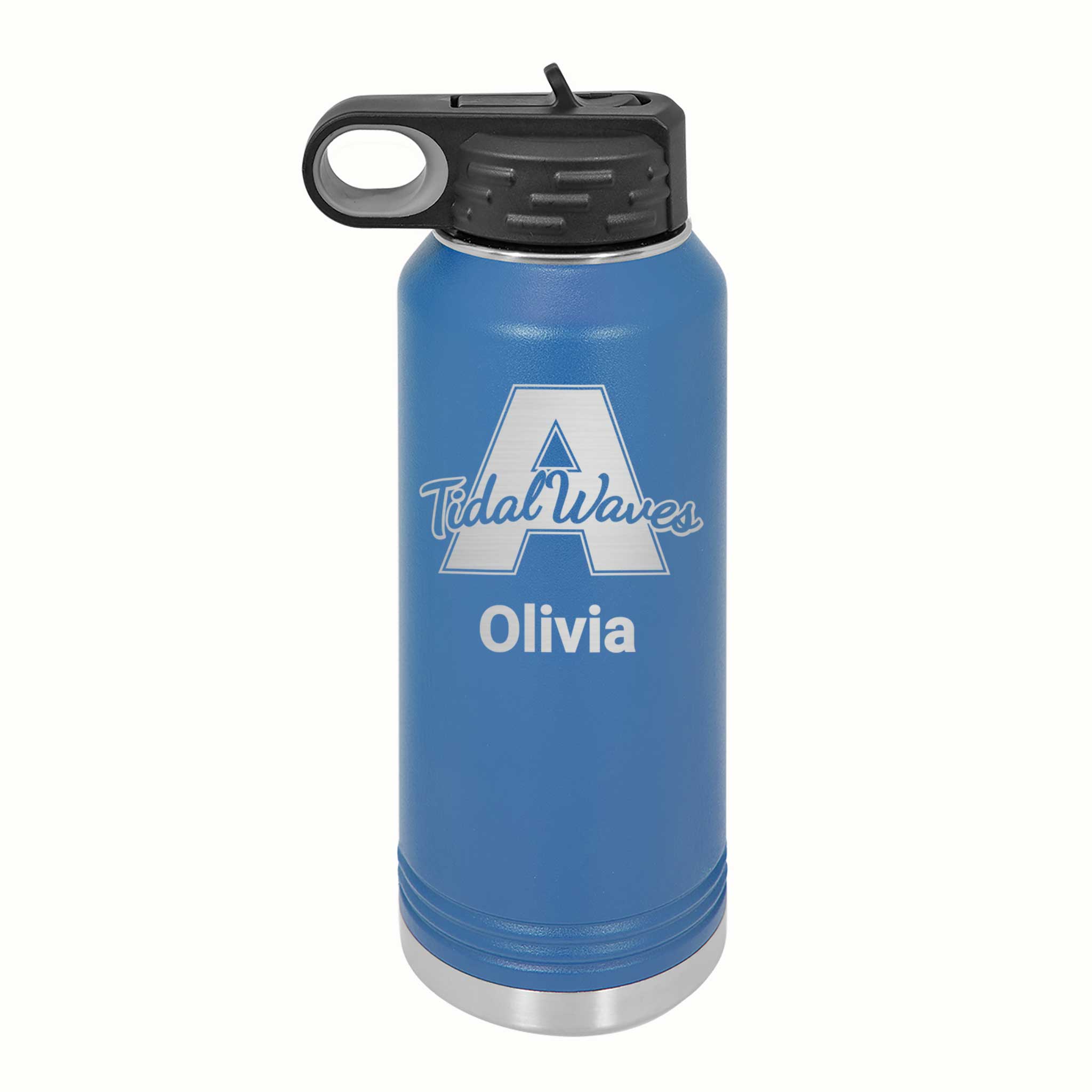 Personalized Wave Water Bottle