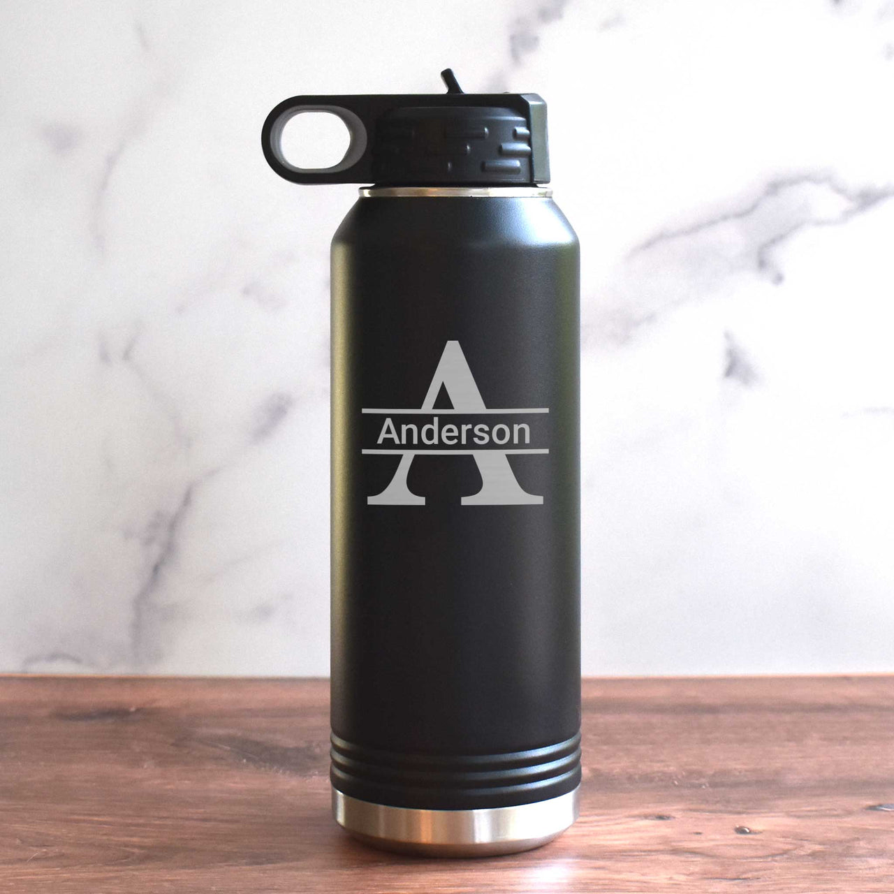 personalized water bottle monogram with name