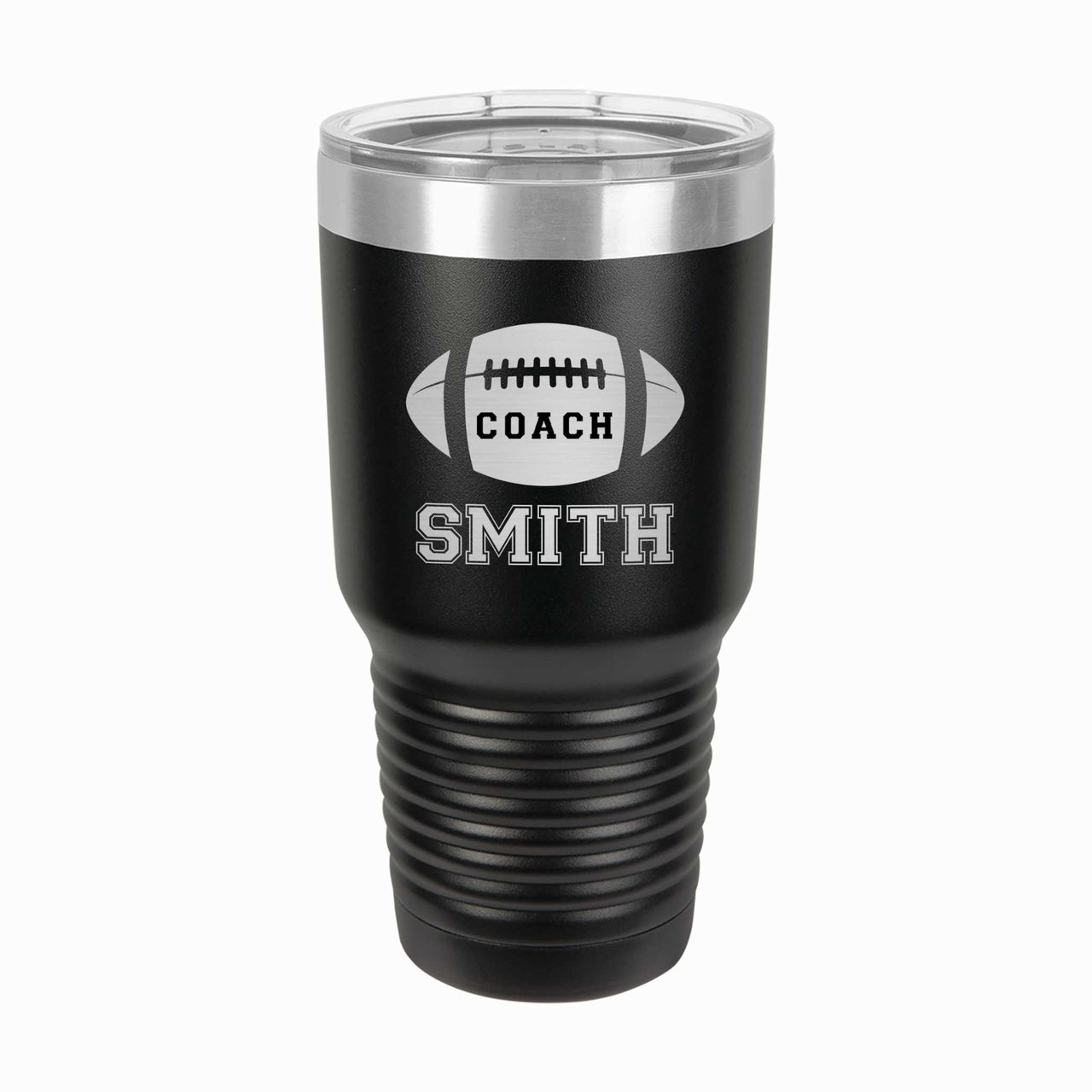 Personalized Football Coach Tumbler with Name - 30 oz