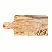 Custom Mini Olive Wood Serving Board - Mod Peach