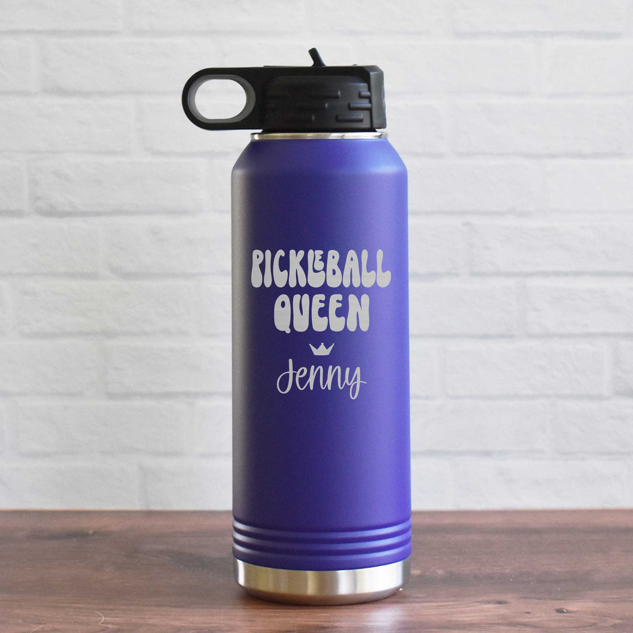 Custom Pickleball Water Bottle - Pickleball Queen
