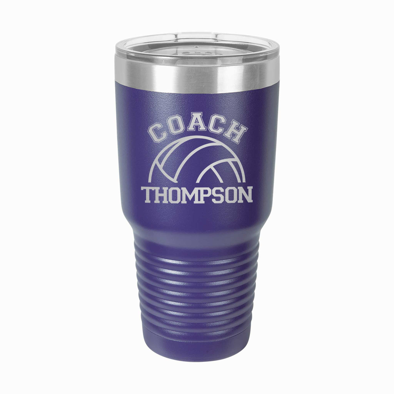 Personalized Volleyball Coach Tumbler with Name - 30 oz