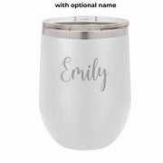 Custom Wine Tumbler - Georgia Girl - Mod Peach