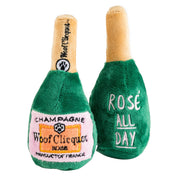 Haute Diggity Dog's Woof Clicquot Rose Champagne Toy - Mod Peach