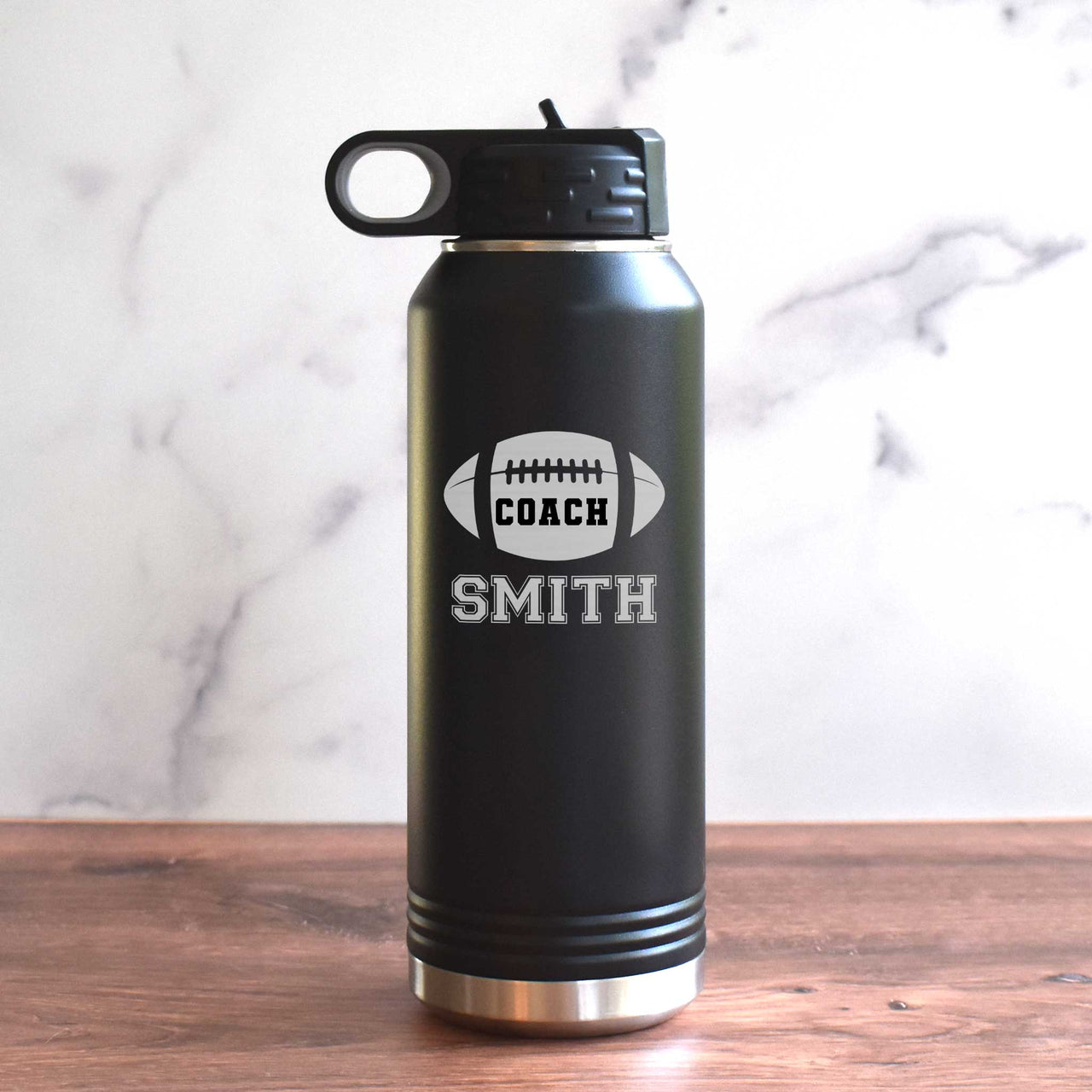 Personalized Coach Water Bottle - Football