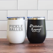 wine tumbler pickle baller or pickleball legend