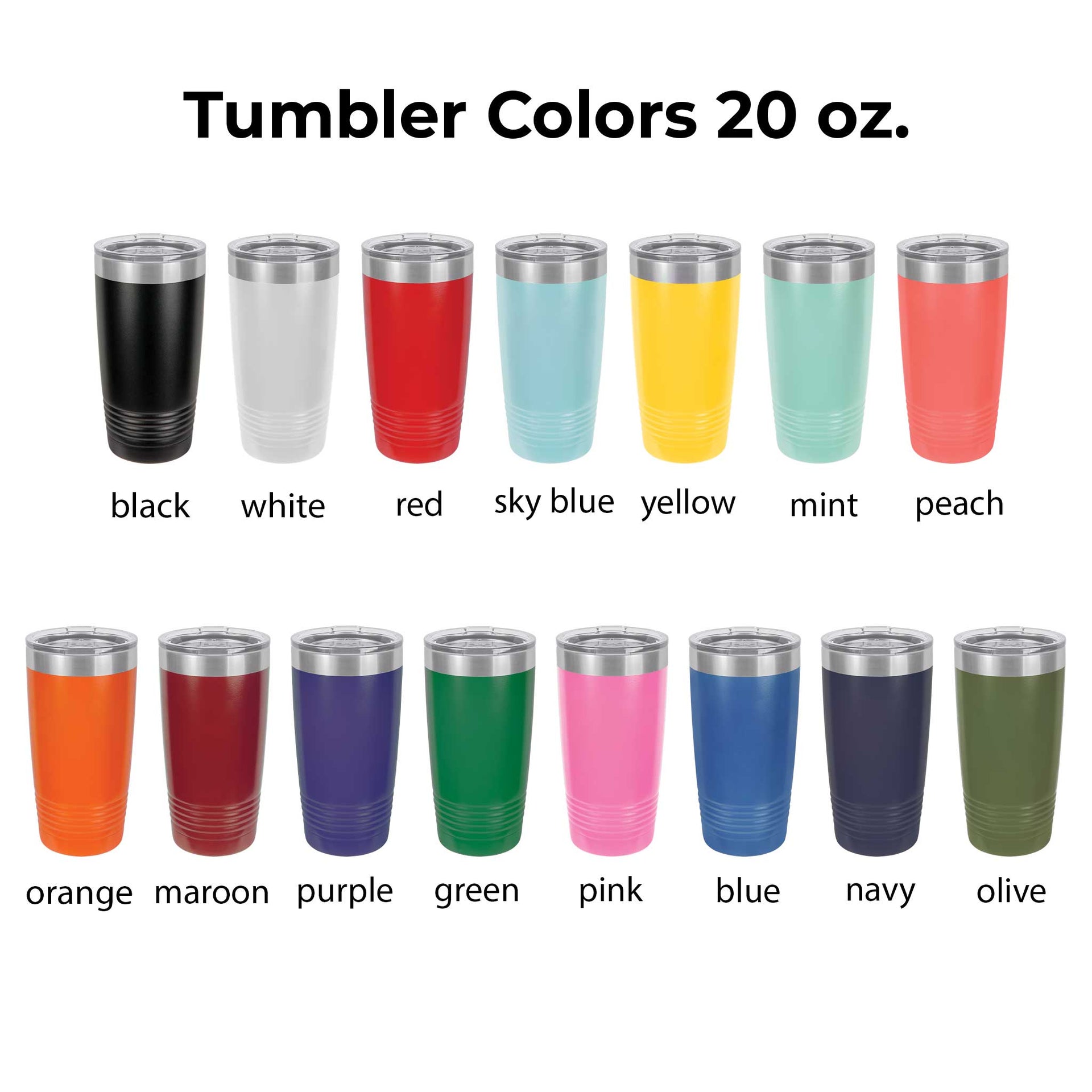 Personalized Steel Tumbler - Camping Crew - Mod Peach