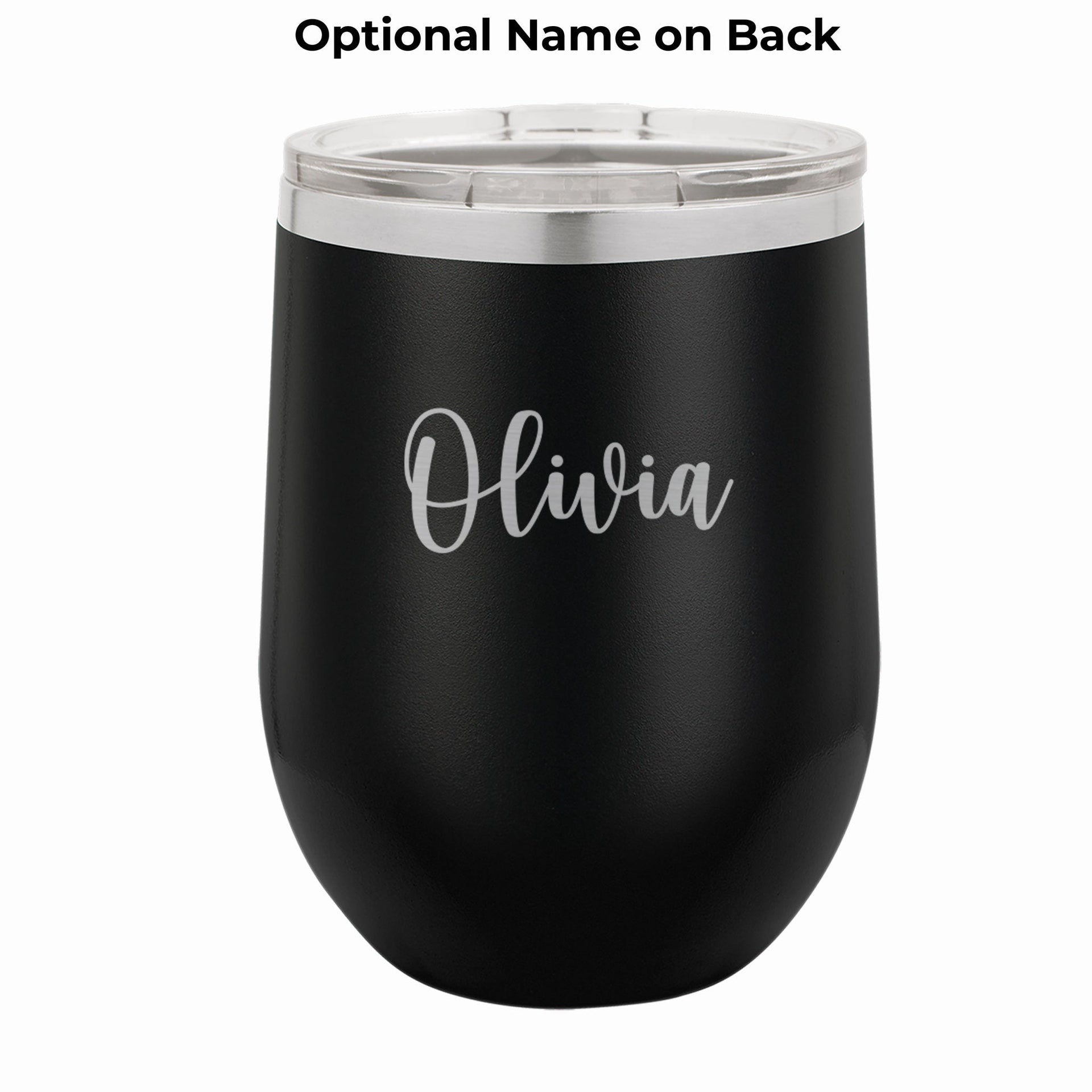 Personalized Steel Wine Tumbler - Real Housewives - Mod Peach