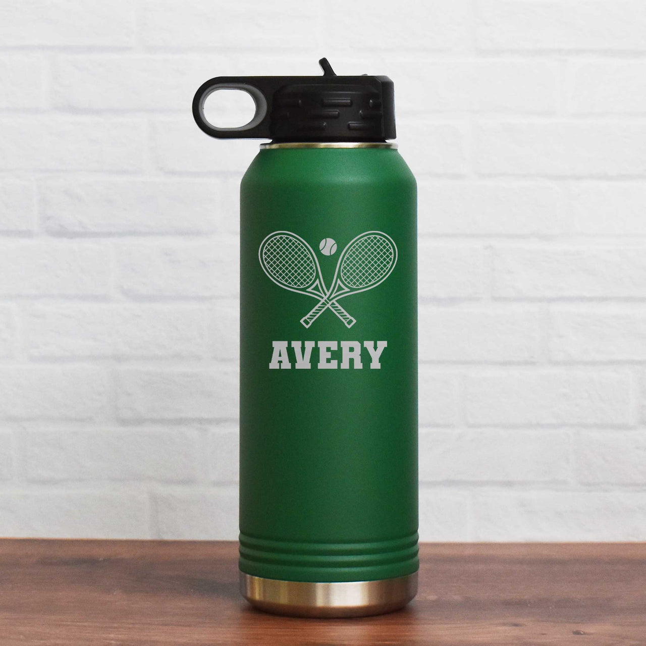 tennis water bottle with name