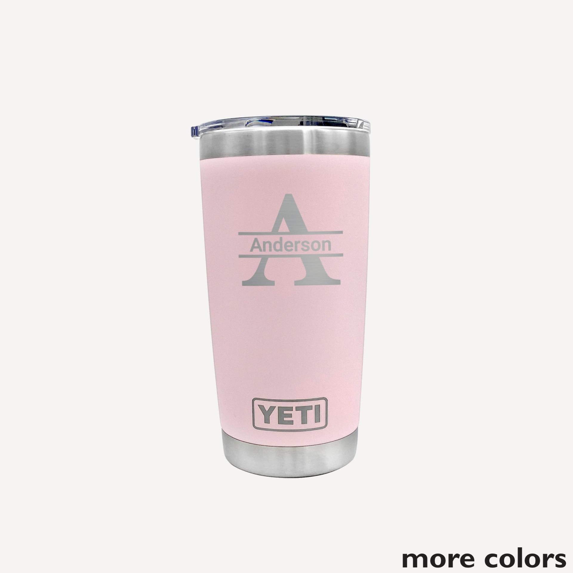 Personalized YETI Rambler - Name & Initial - Mod Peach