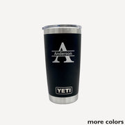 Personalized YETI Rambler - Name & Initial - Mod Peach
