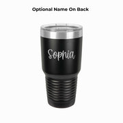 optional name on back script tumbler