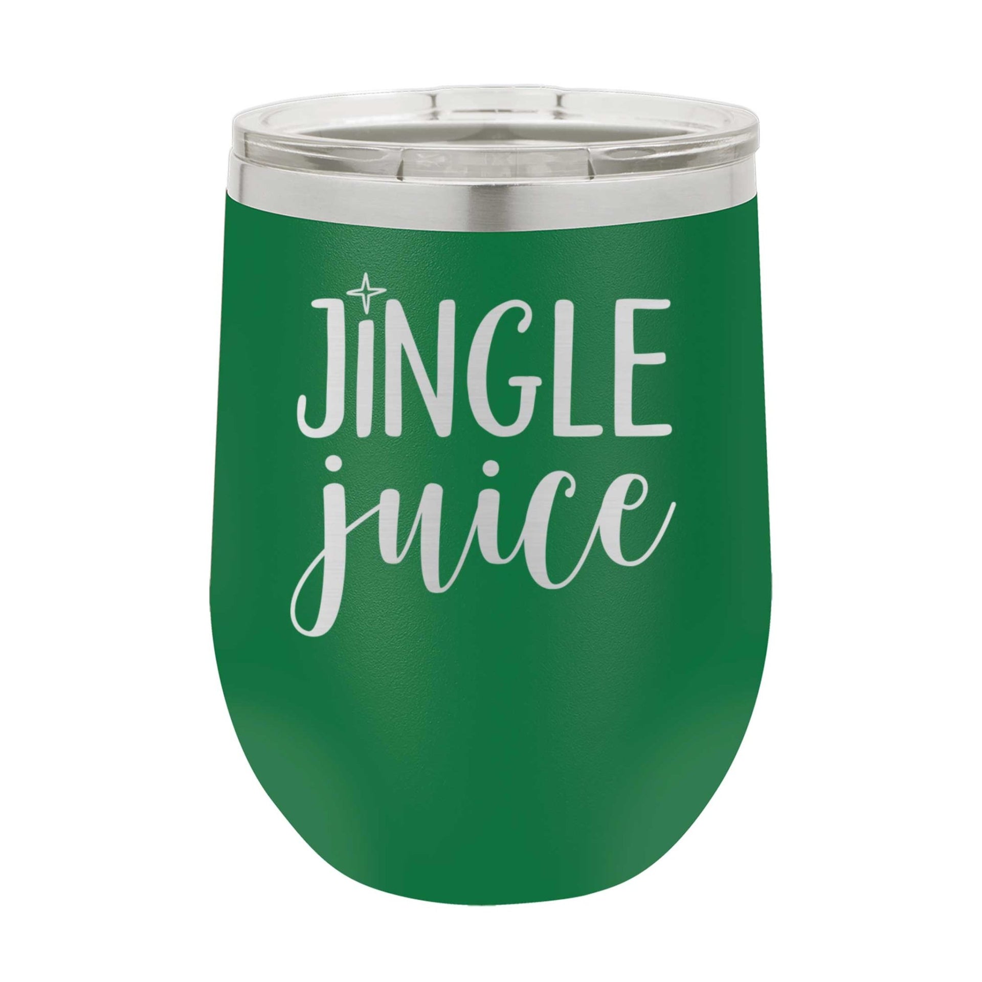 Steel Wine Tumbler - Holiday Jingle Juice - Mod Peach
