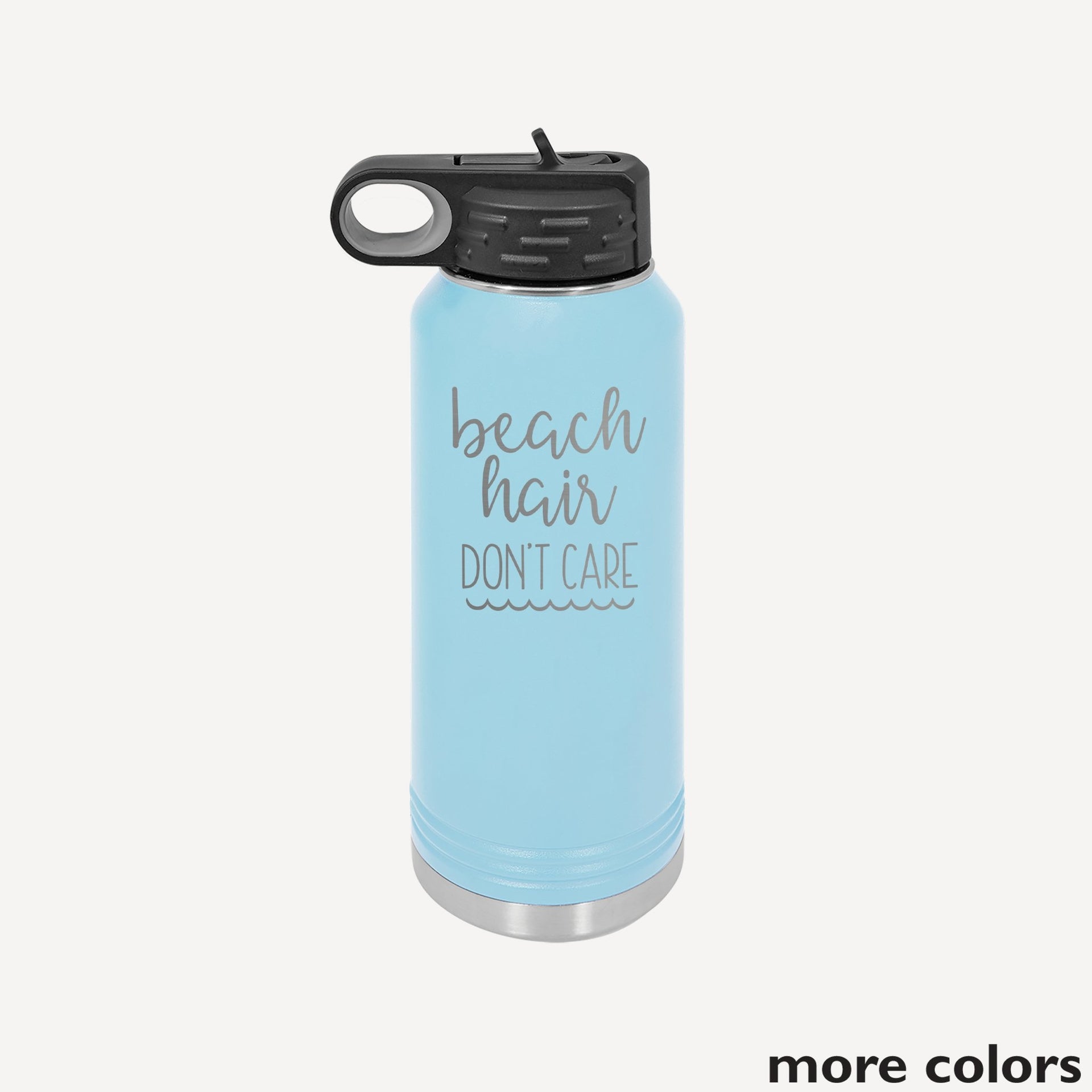 Water Bottle - Beach Hair Don't Care - 32 oz - Mod Peach