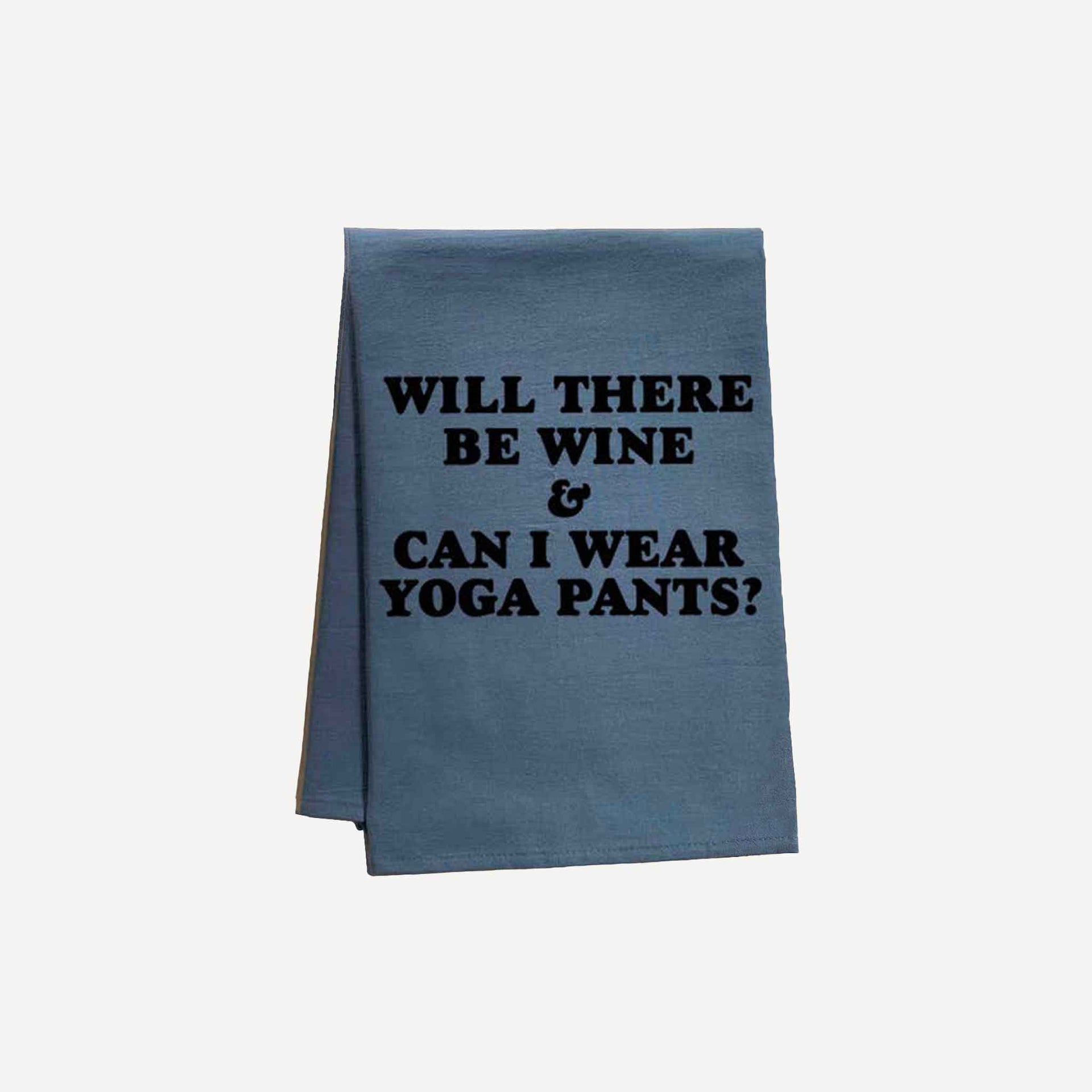 Will There Be Wine Kitchen Towel by Moonlight Makers - Mod Peach
